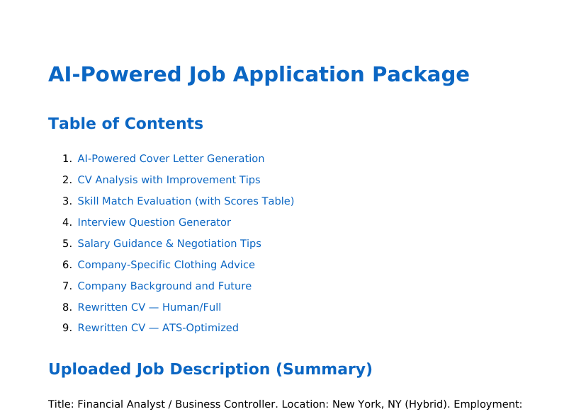 Finance Manager preview